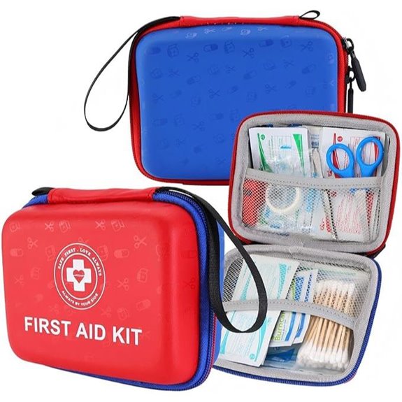 Small First Aid Kit 165-Piece Dual-Color Emergency Kit