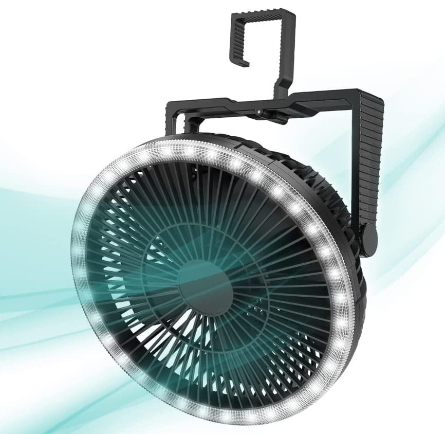 6 MORECORE Camping Fan with Led Lantern