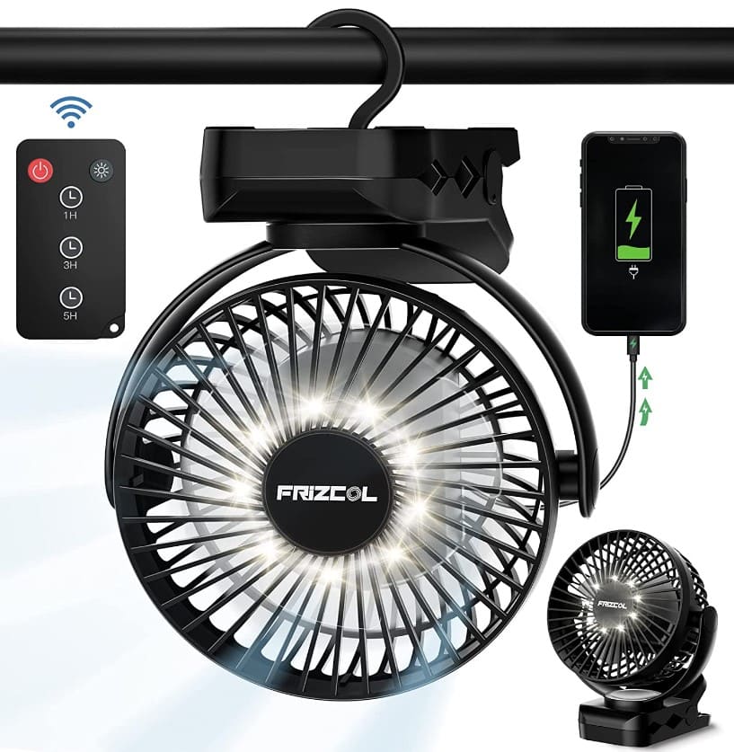 7 Portable Clip on Fan 65 Working Hours