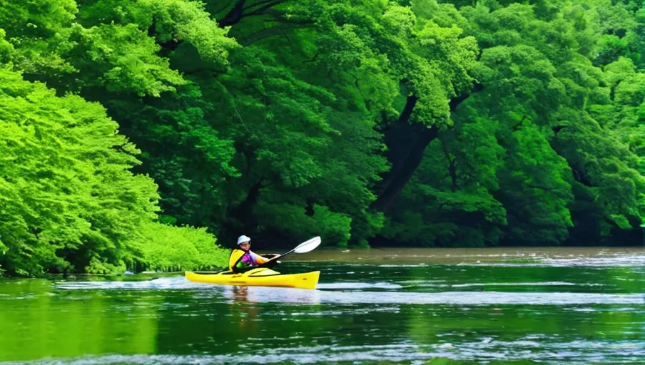 Schuylkill River surrounded by the lush greenery of Fairmount Park