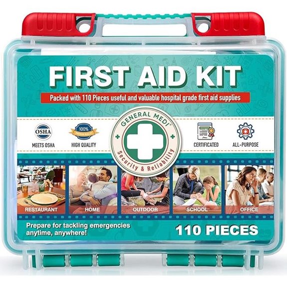 General Medi 110-Piece Small First Aid Kit HardCase