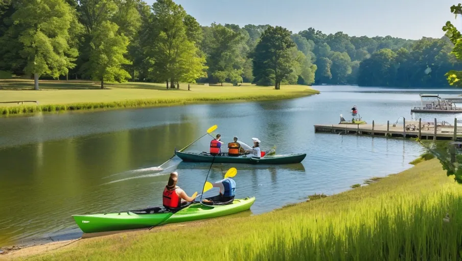 in various activities such as fishing kayaking and playing sports