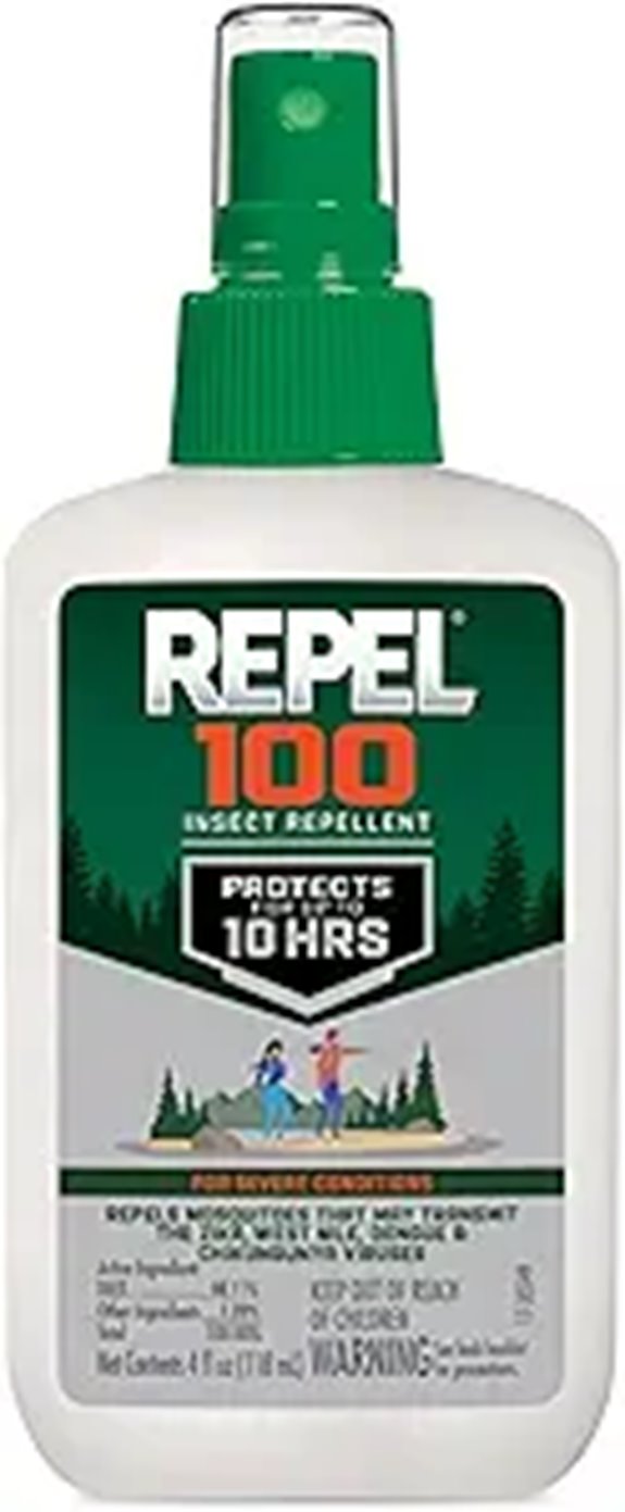 Repel 100 Insect Repellent Pump Spray 4-Fluid Ounces 10-Hour Protection