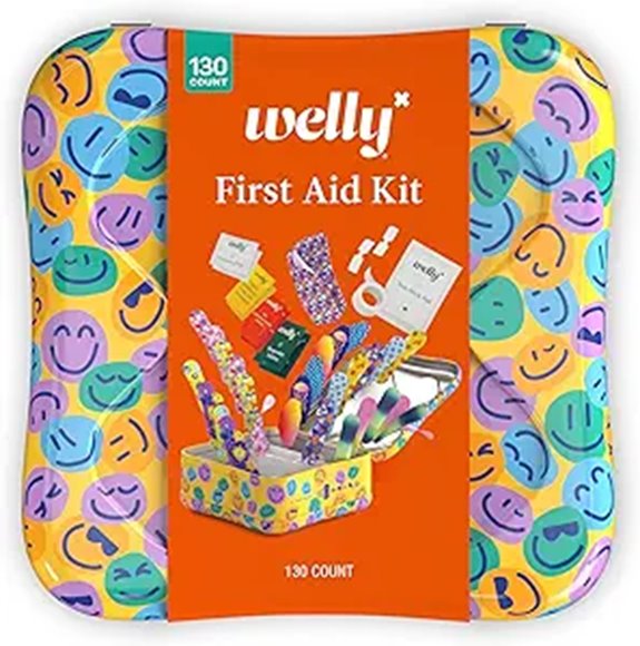 Welly First Aid Kit: 130-Count Adhesive Bandages & Ointments